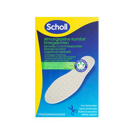 Scholl Semelles intérieures Air Cushion Respirant, format pliable pratique 