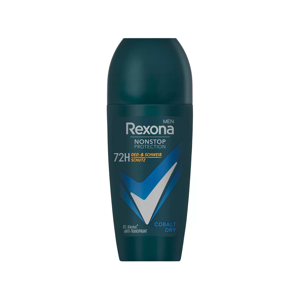 Rexona - Roll-On, Men Nonstop Protection Anti-Transpirant Cobalt Dry, 50 ml