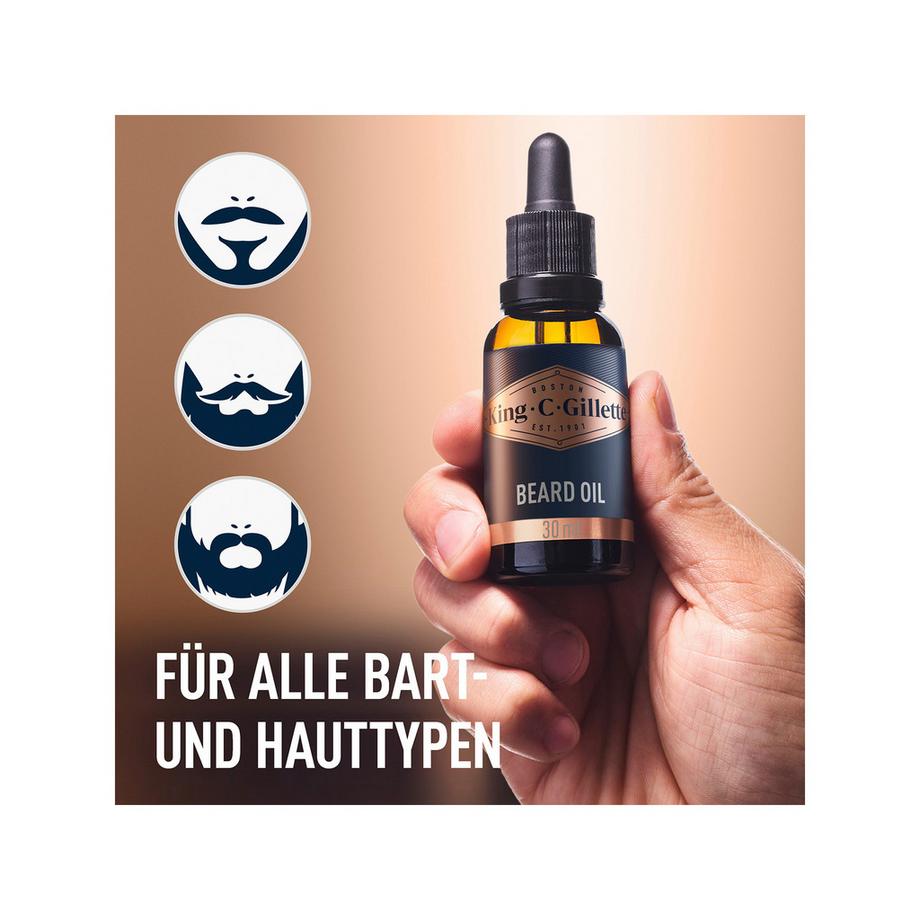 Gillette King C. Olio per la barba  