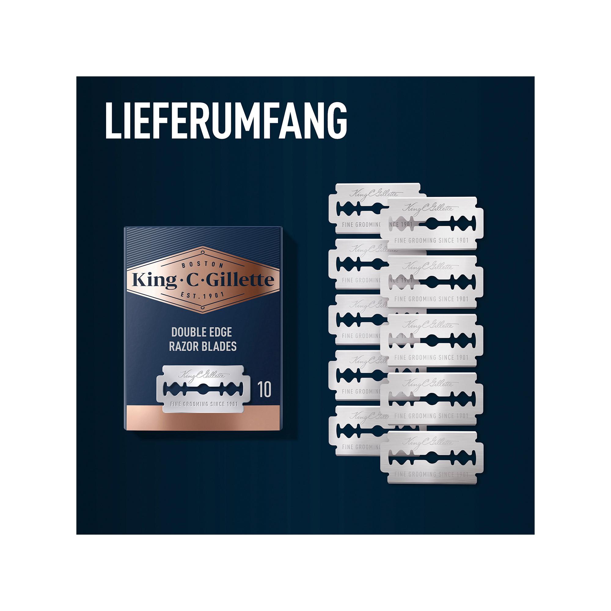 Gillette King C. Lame di sistema per rasoio di sicurezza 10s 