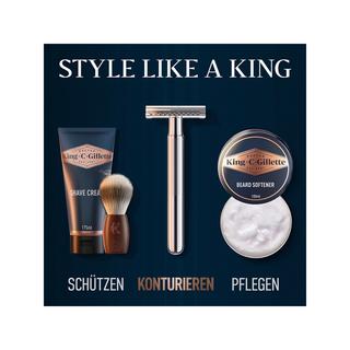 Gillette King C. Lame di sistema per rasoio di sicurezza 10s 