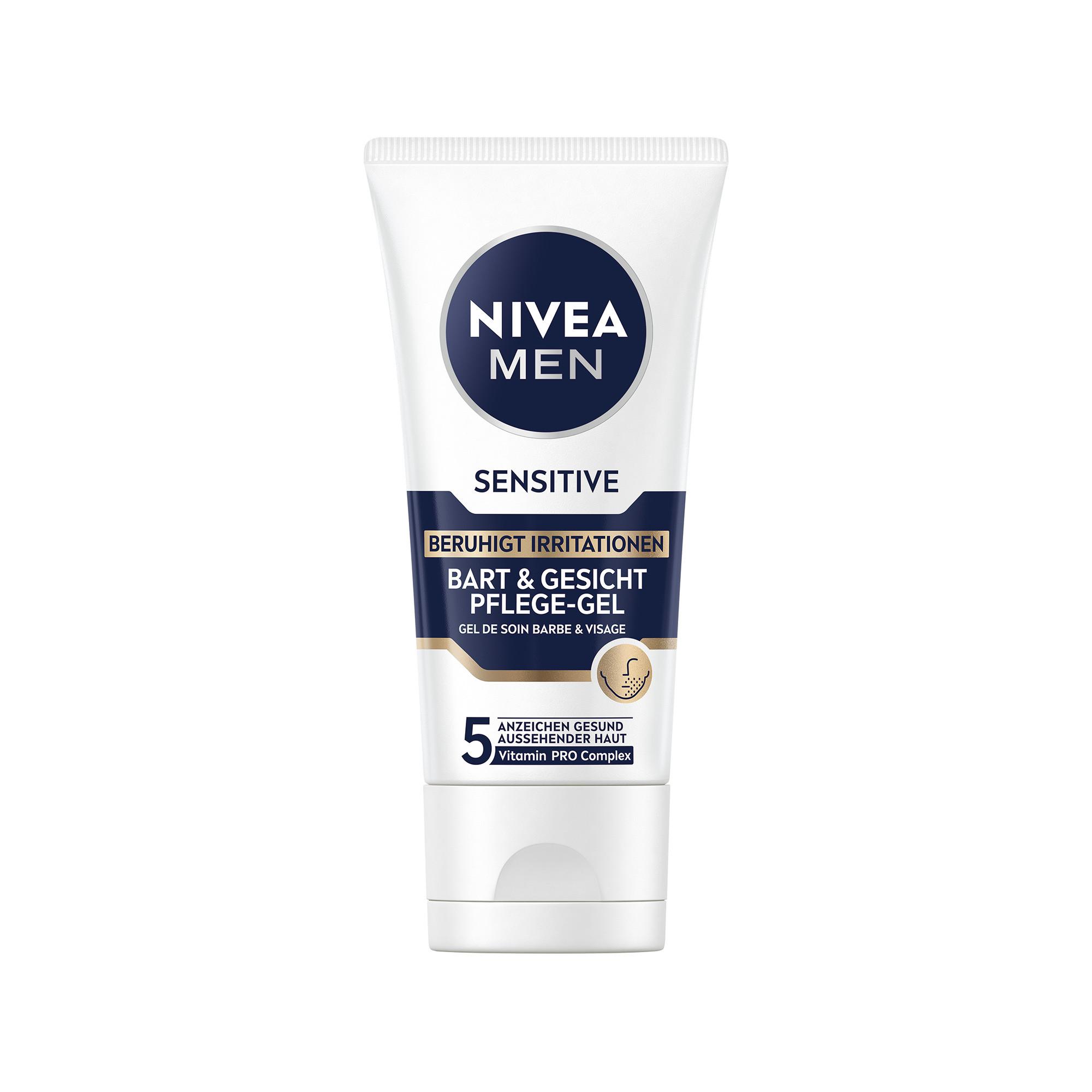 NIVEA  MEN Sensitive Bart & Gesicht Pflege-Gel 