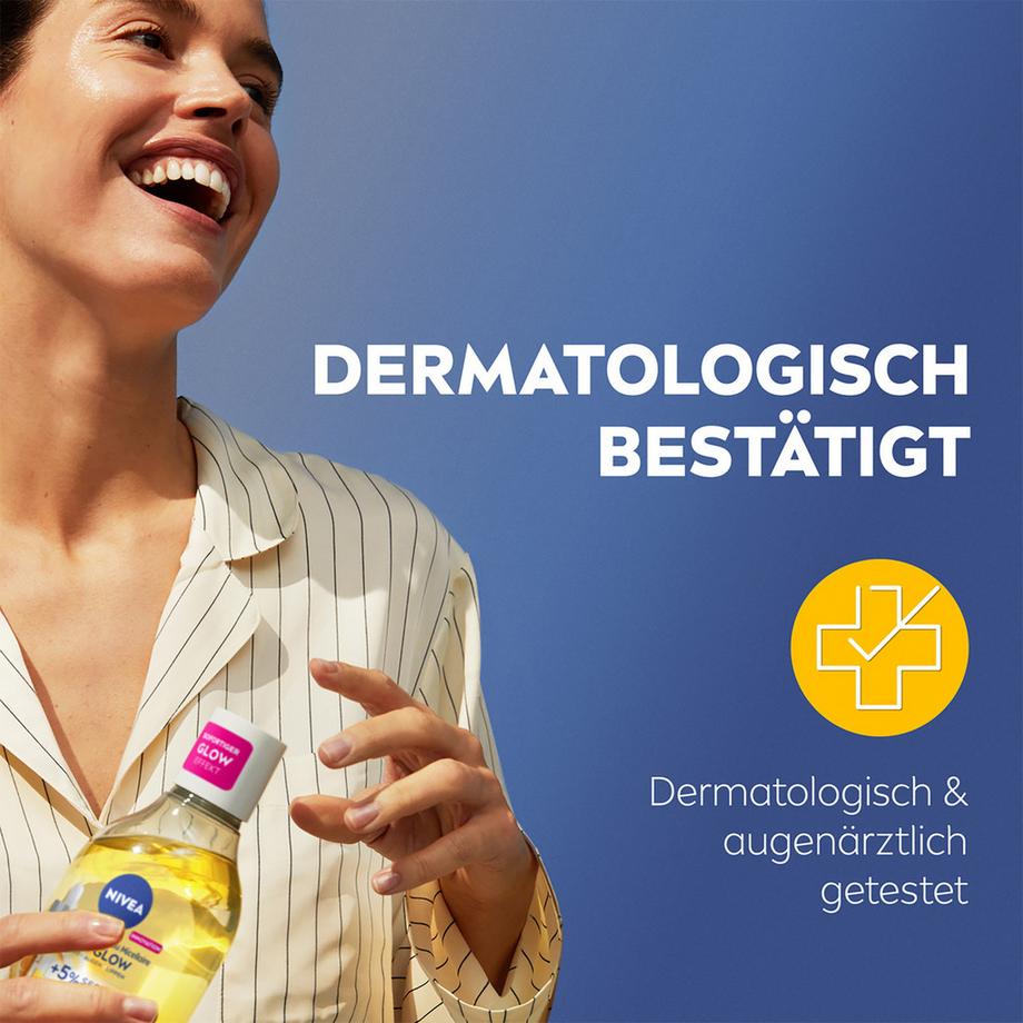 NIVEA  Face Cleansing Skin Glow Serum Mizellenwasser 