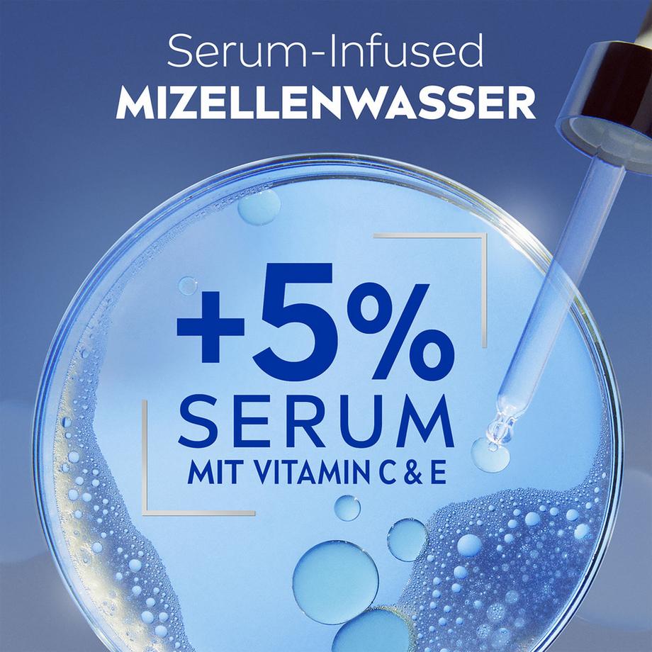 NIVEA  Face Cleansing Skin Glow Serum Mizellenwasser 