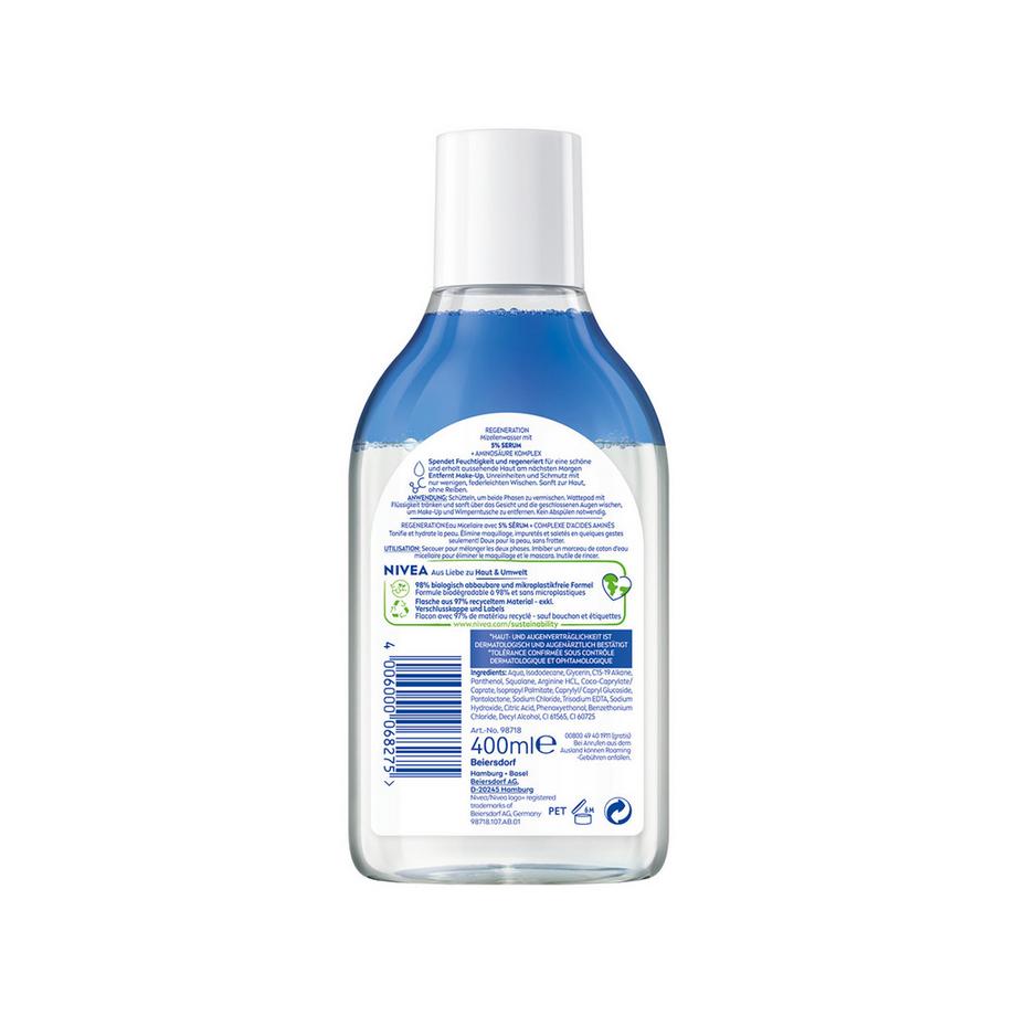 NIVEA  Face Cleansing Regeneration Serum Eau micellaire 