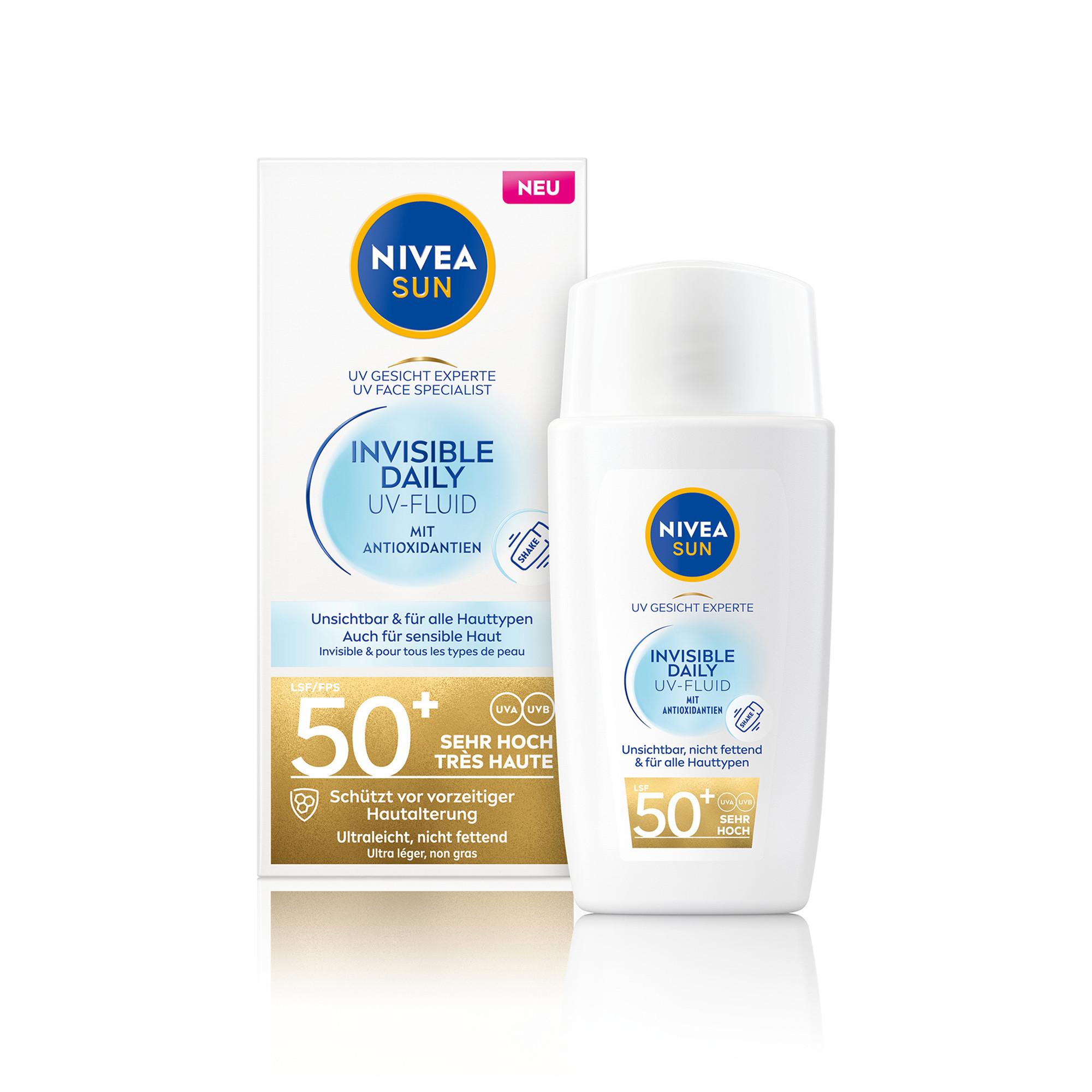 NIVEA  Sun UV Face Invisible Daily Fluid LSF 50+ 