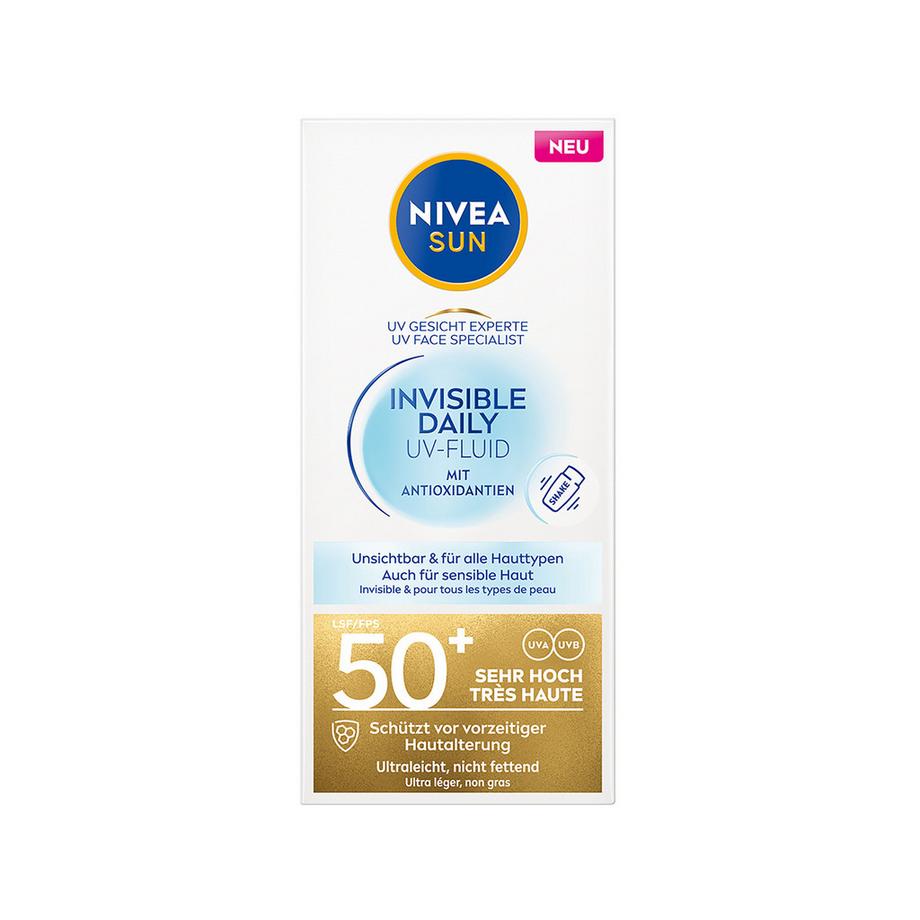 NIVEA SUN  Sun UV Face Invisible Daily Fluid LSF 50+ 