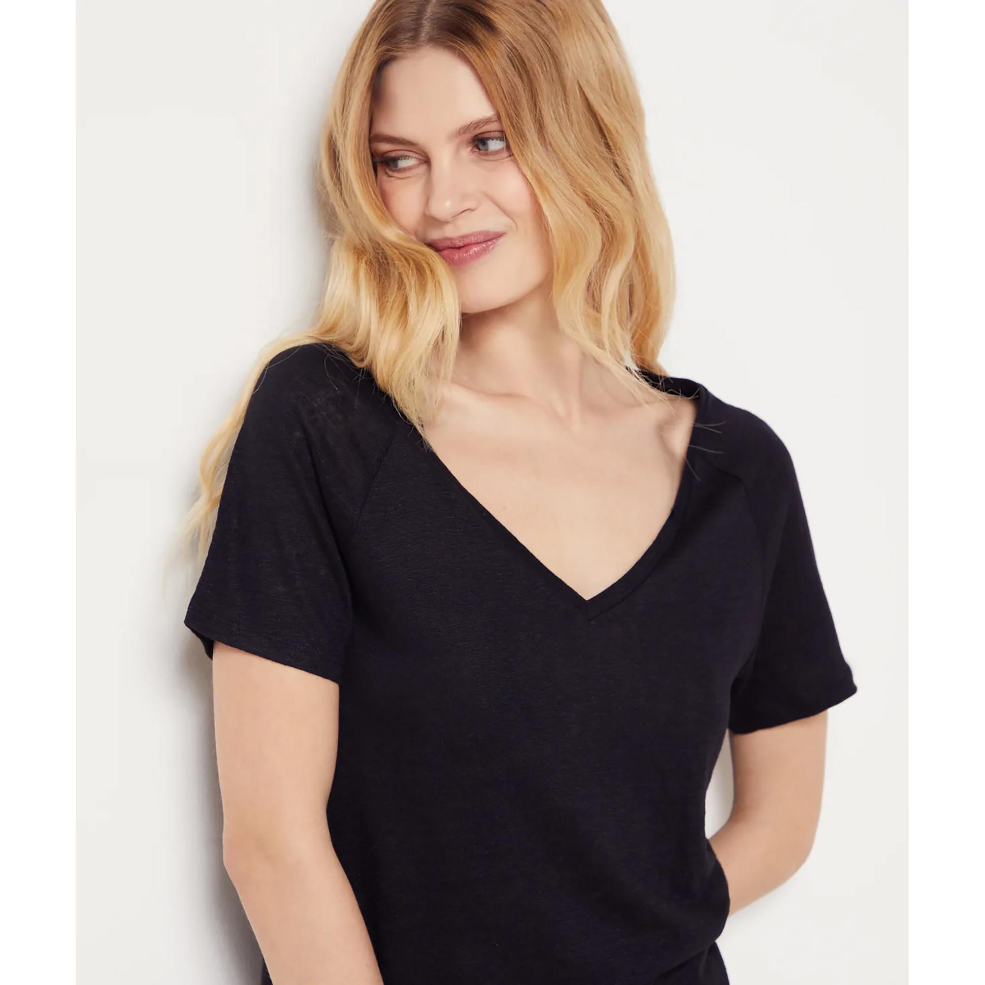 Etam T-shirt Maniche Corte Scollo a V  