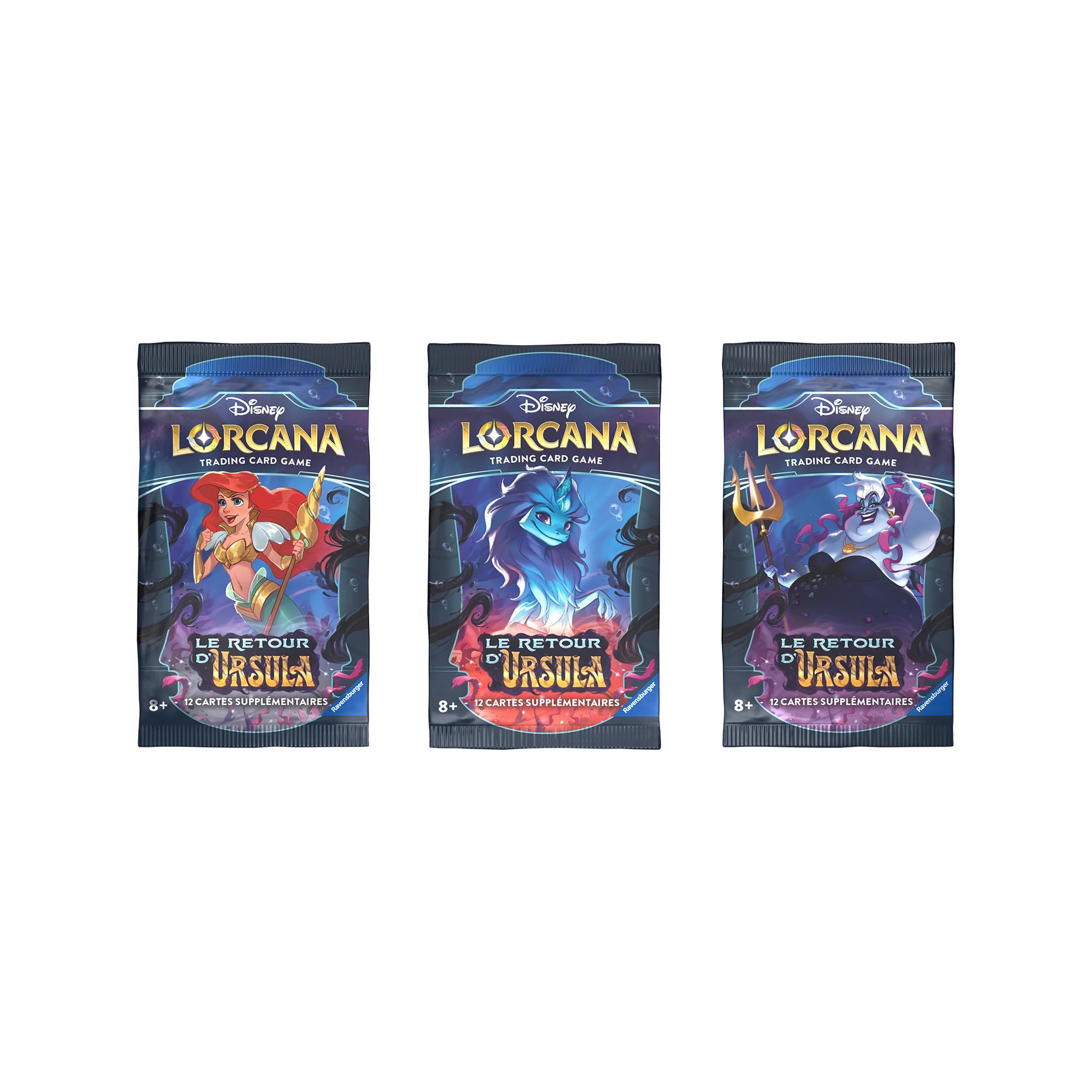 Ravensburger  Lorcana Set 4 – Le Retour D'Ursula Booster Pack, Französisch, Zufallsauswahl 