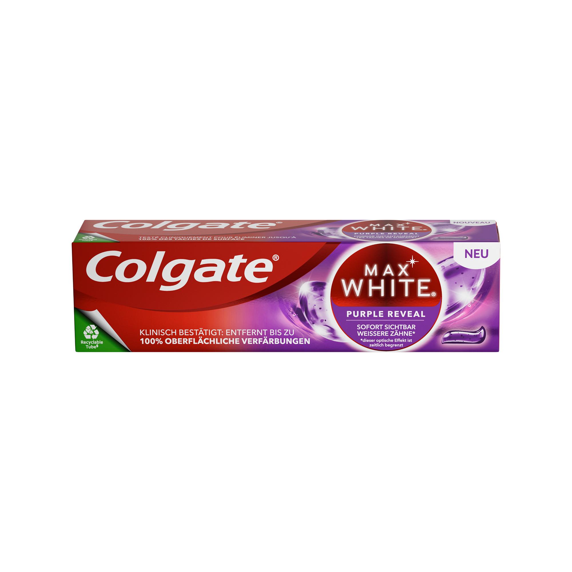 Colgate  Max White Purple Reveal Dentifrice 