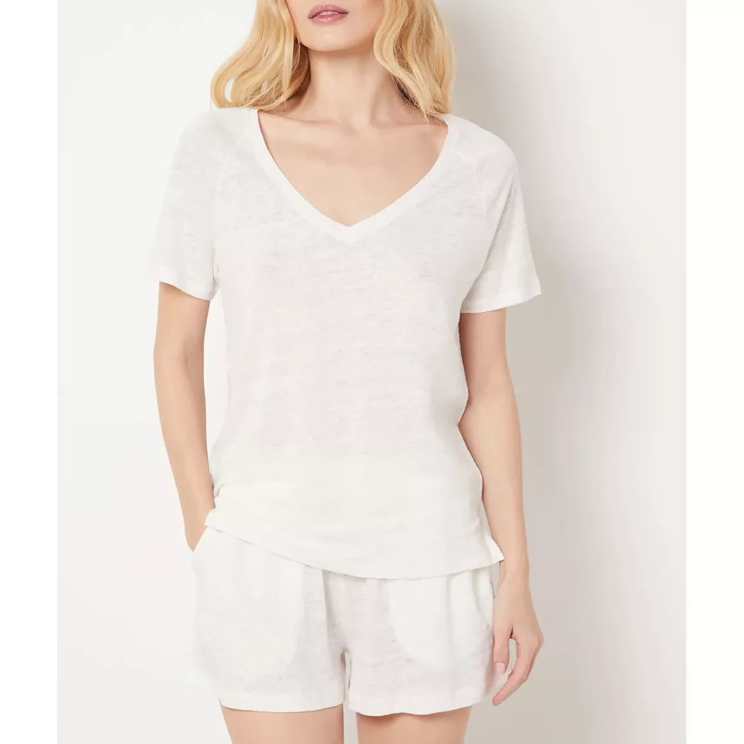 Etam - T-Shirt, für Damen, Ecru Größe L