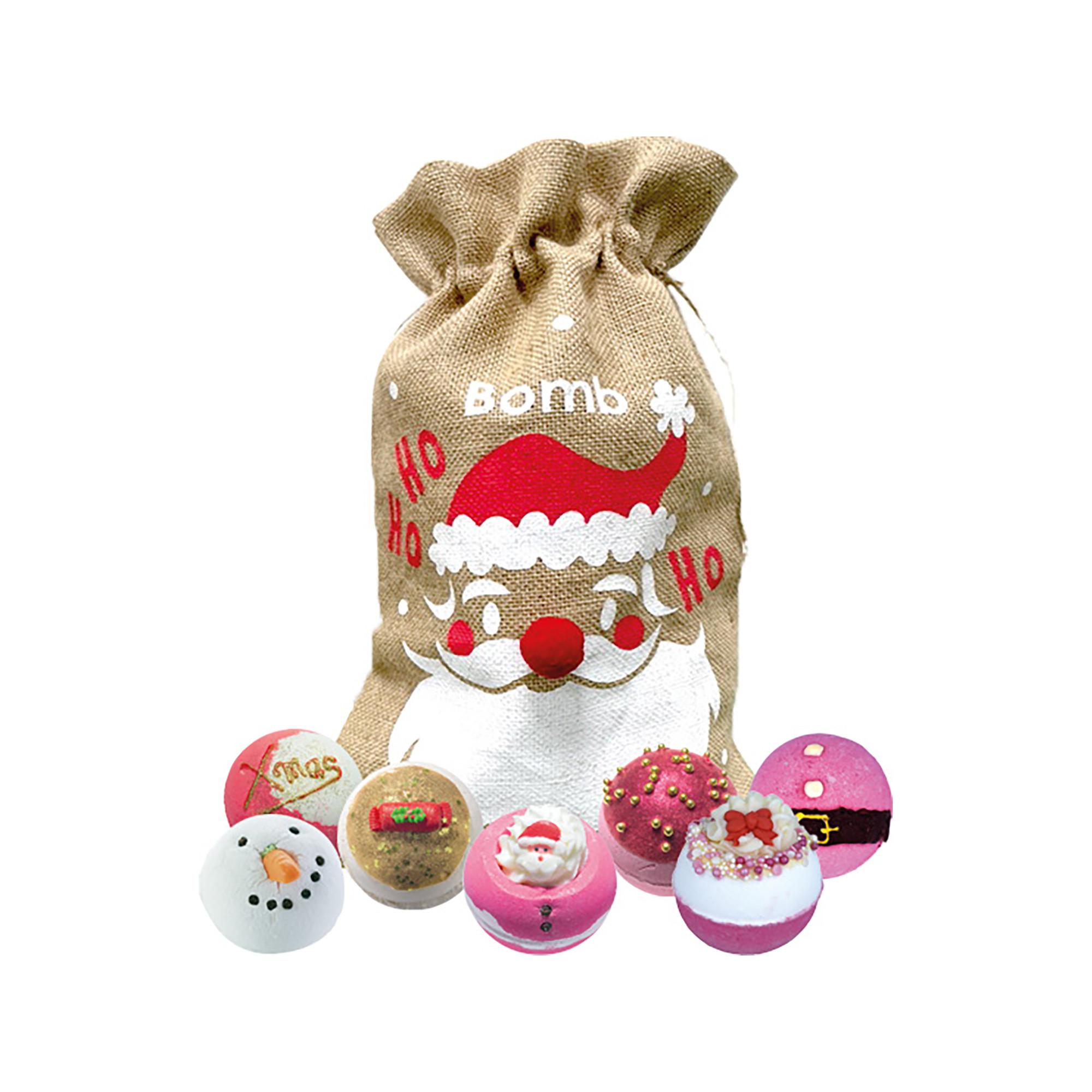 Bombcosmetics Ho Ho Ho Santa Hessian Sack         Set 