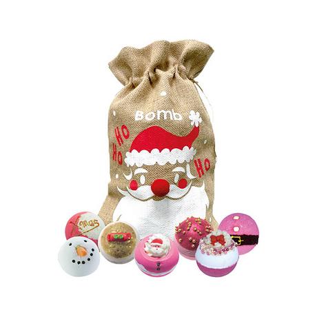 Bombcosmetics Ho Ho Ho Santa Hessian Sack         Set 