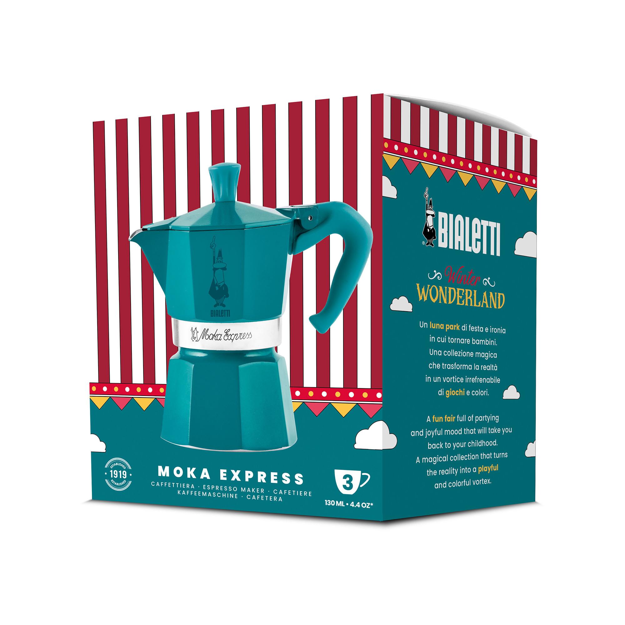 BIALETTI Caffettiera Moka 3T Winter Wonderland 