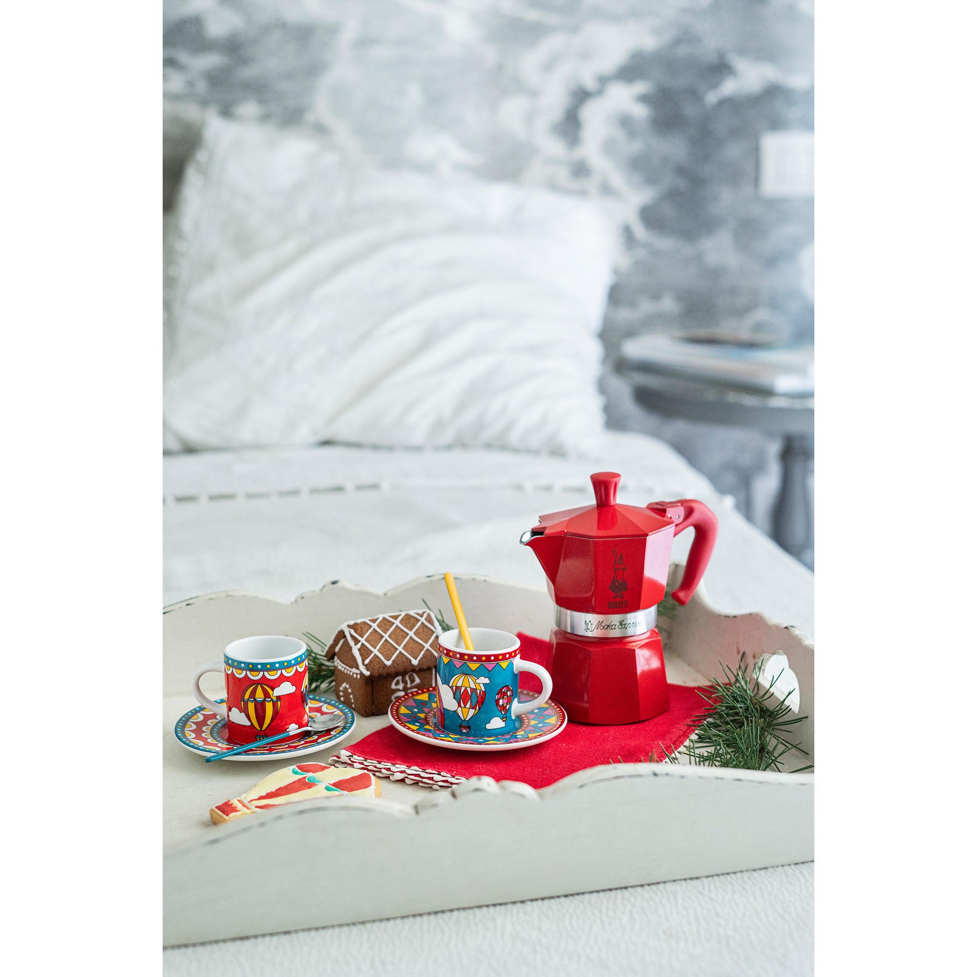 BIALETTI Set caffettiera a pistone Moka 3T Winter Wonderland 