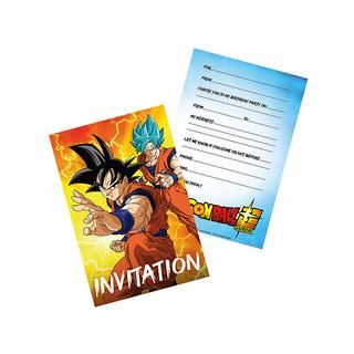 Chaks  Dragon Ball Z Set di 8 inviti, Inglese 