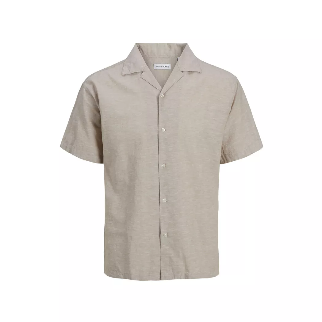 Jack & Jones Chemise à Manches Courtes Ebreeze Linen Blend Resort String S Homme