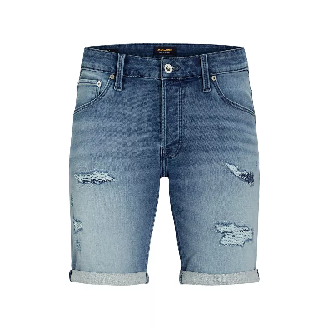 Jack & Jones Short En Jean Rick Icon Ge 118 Blue Denim S Homme