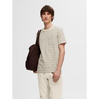 SELECTED Gestreiftes Kurzarm T-Shirt mit Brusttasche  