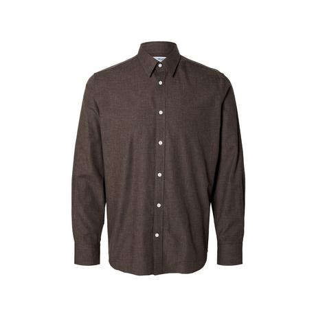 SELECTED Langarm Flanellhemd Slim Fit  