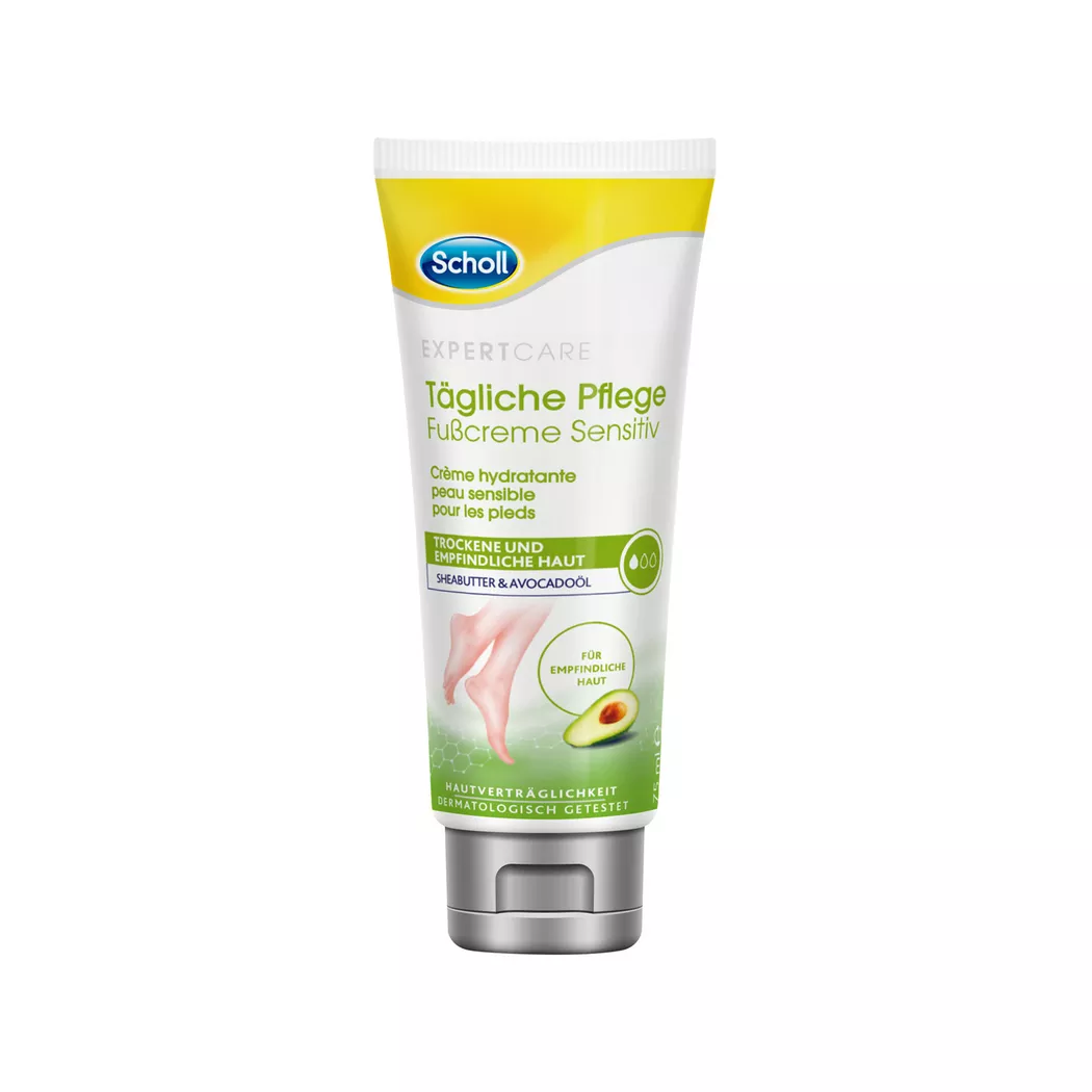 Scholl - idratante sensibili, Expert Care crema per pelli, 75 ml