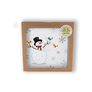 Hervorragend Cartes de voeux de Noël Bonhomme de neige 