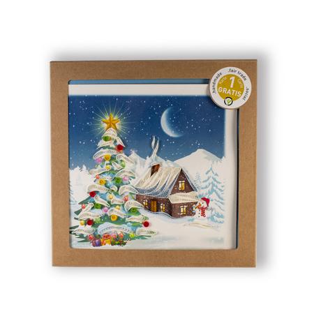 Hervorragend Weihnachtskarten Winterhaus 