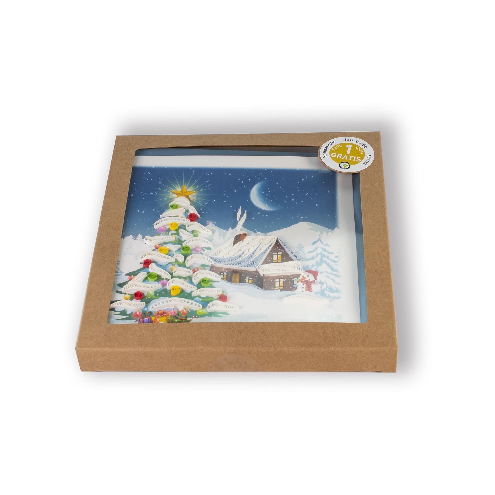 Hervorragend Weihnachtskarten Winterhaus 