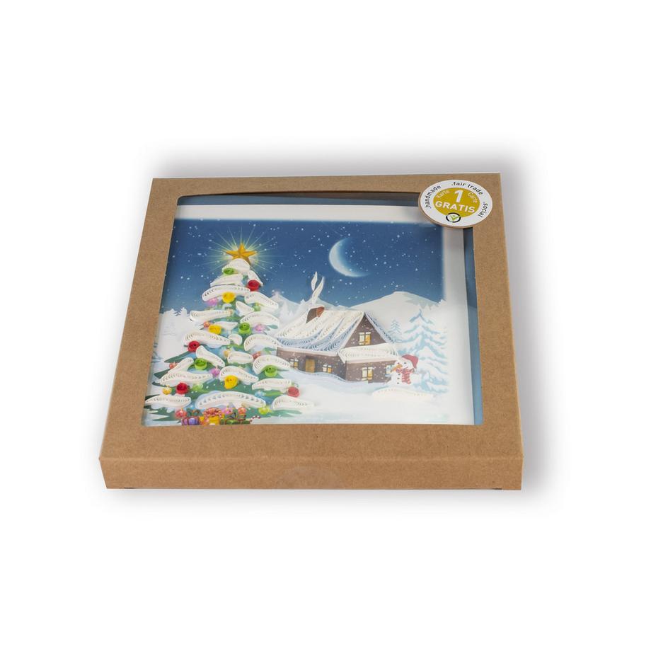 Hervorragend Weihnachtskarten Winterhaus 