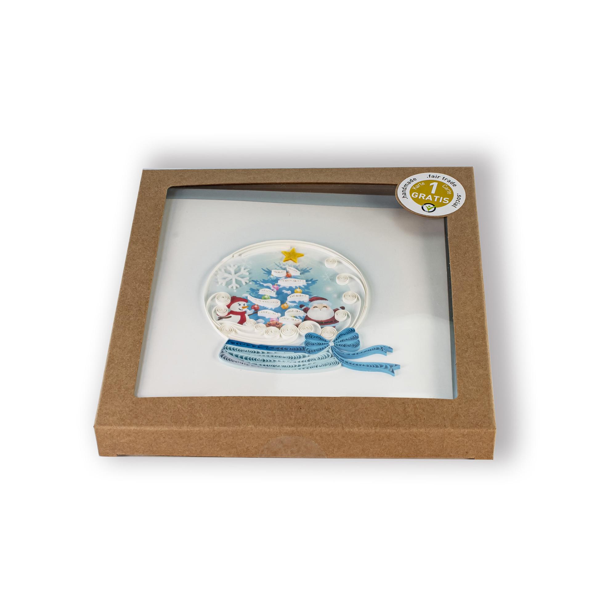 Hervorragend Weihnachtskarten Schneekugel 