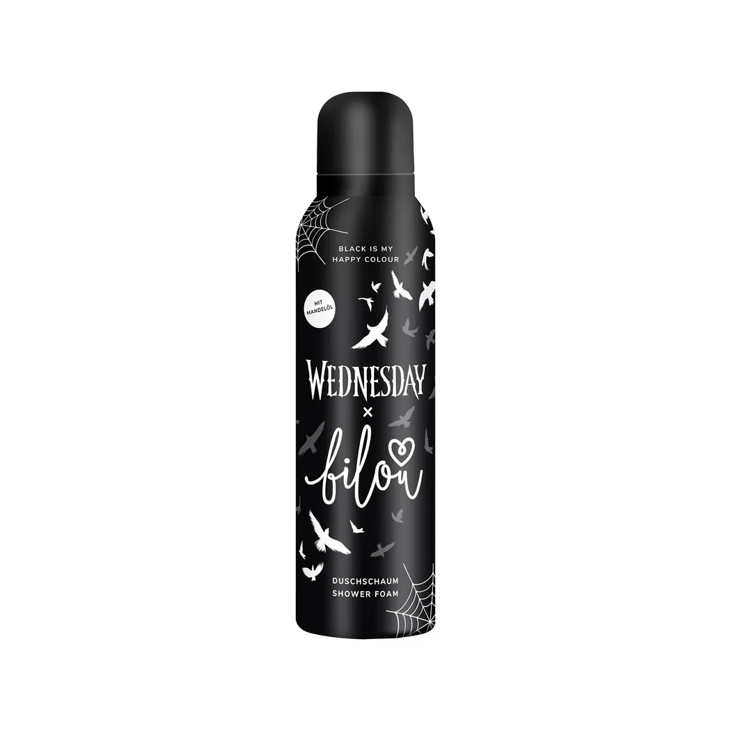 bilou - Duschschaum,  x Wednesday Black Is My Happy Colour, 200 ml
