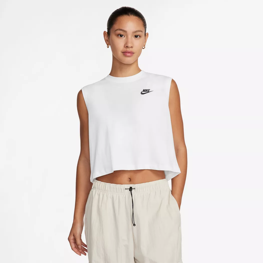 Nike - T-Shirt, kurzarm, für Damen, Weiss, Größe L