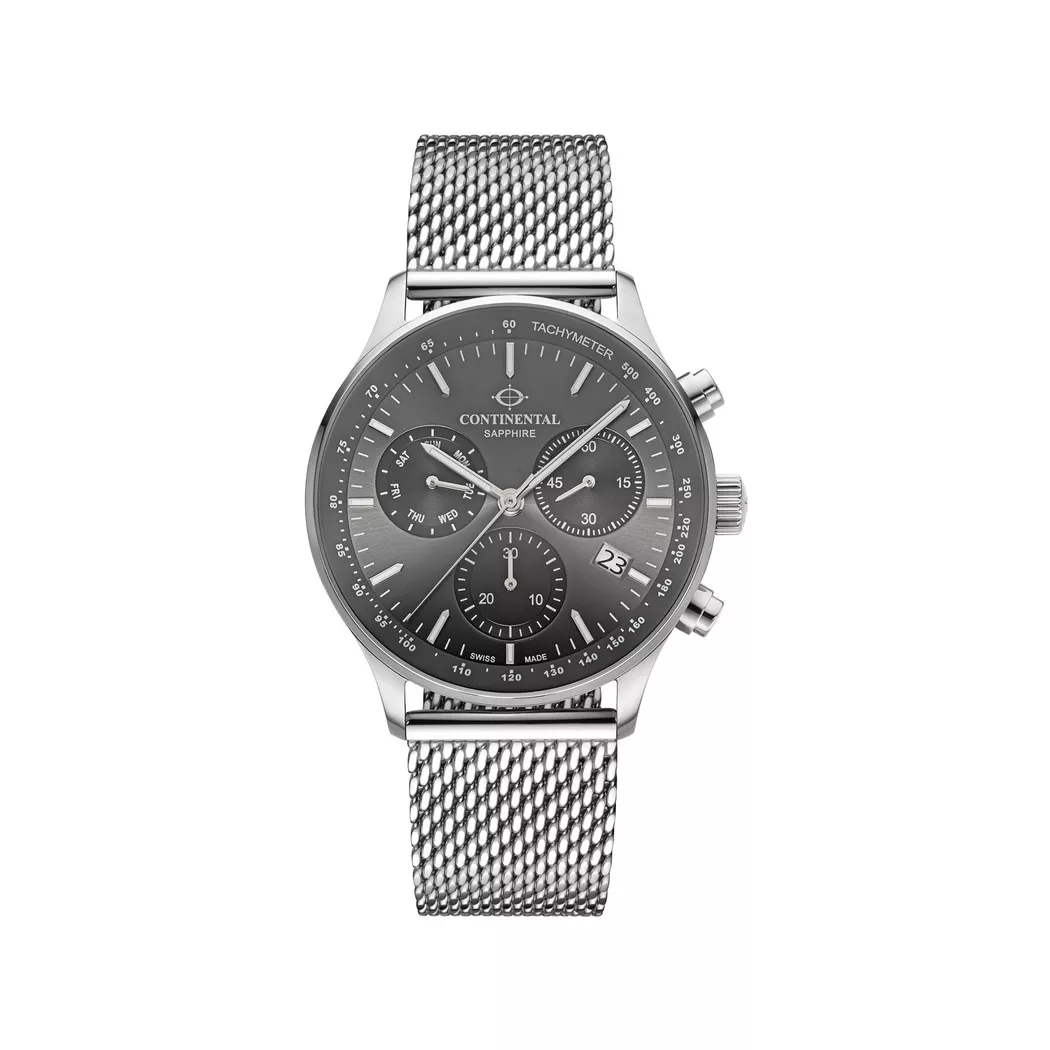 Continental - Chronograph Uhr, 43mm, Silber