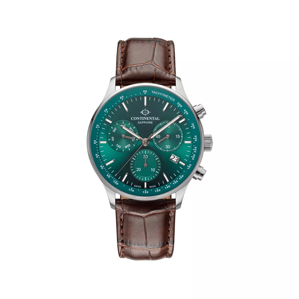 Continental - Chronograph Uhr, 43mm, Braun