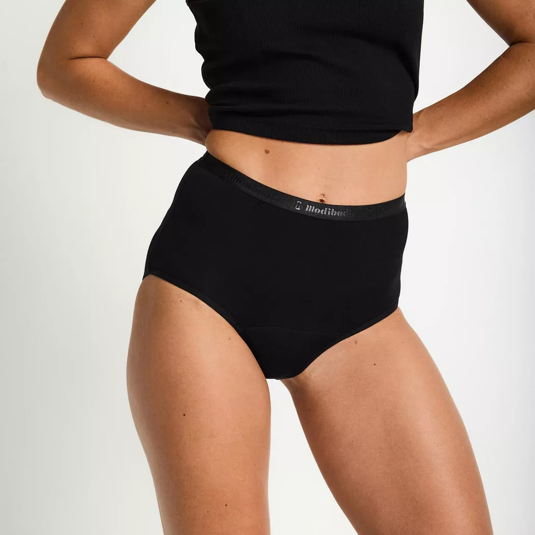 Modibodi - Periodenslip, für Damen, Black, Größe XXL