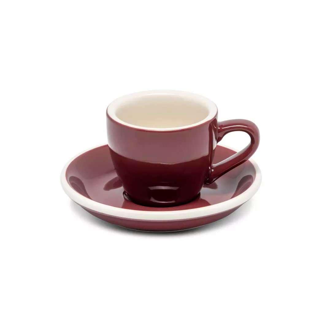 Manor Espressotasse mit Untertasse Rot 80ml 2