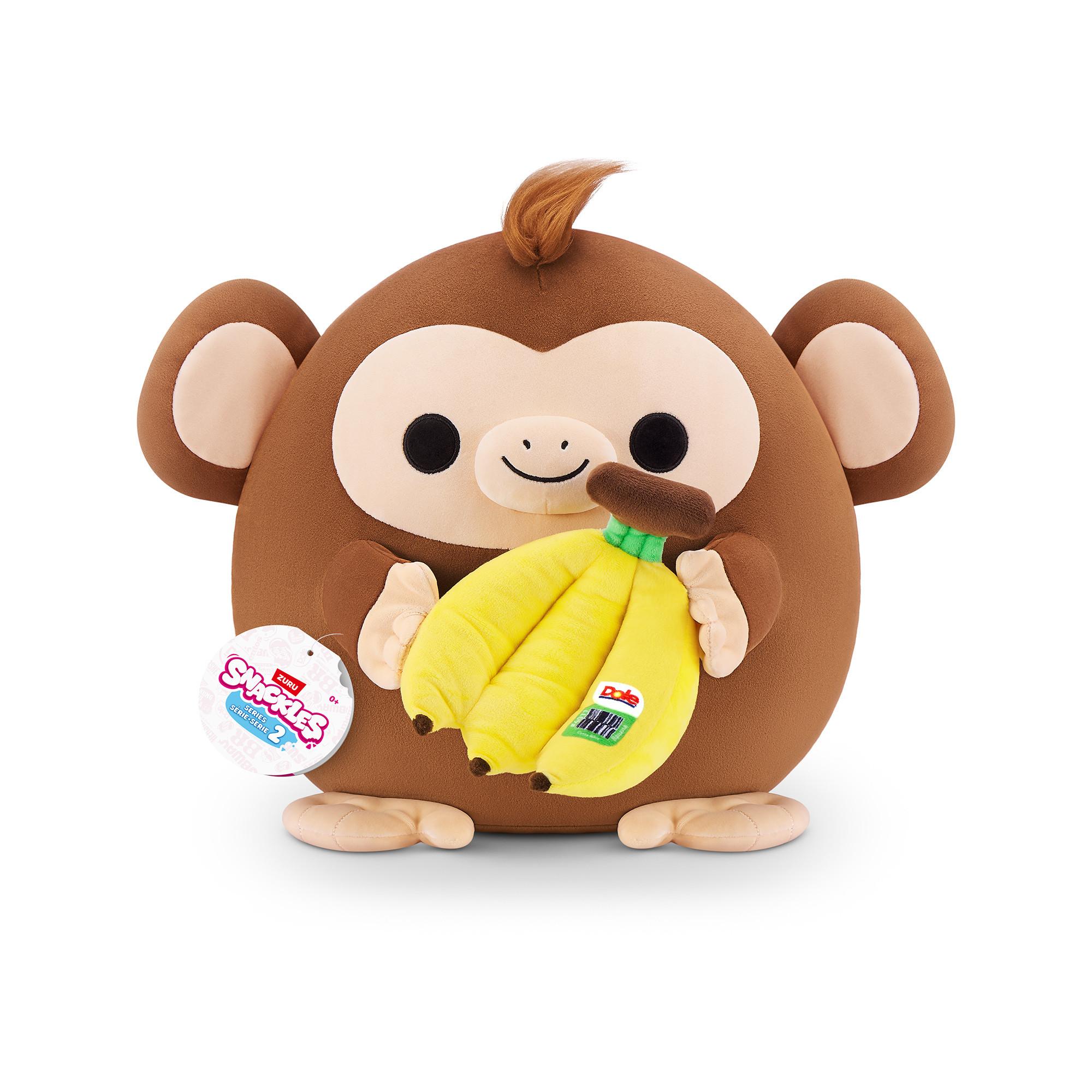 ZURU  Snackles Plush – Monkey & Dole (banana) 