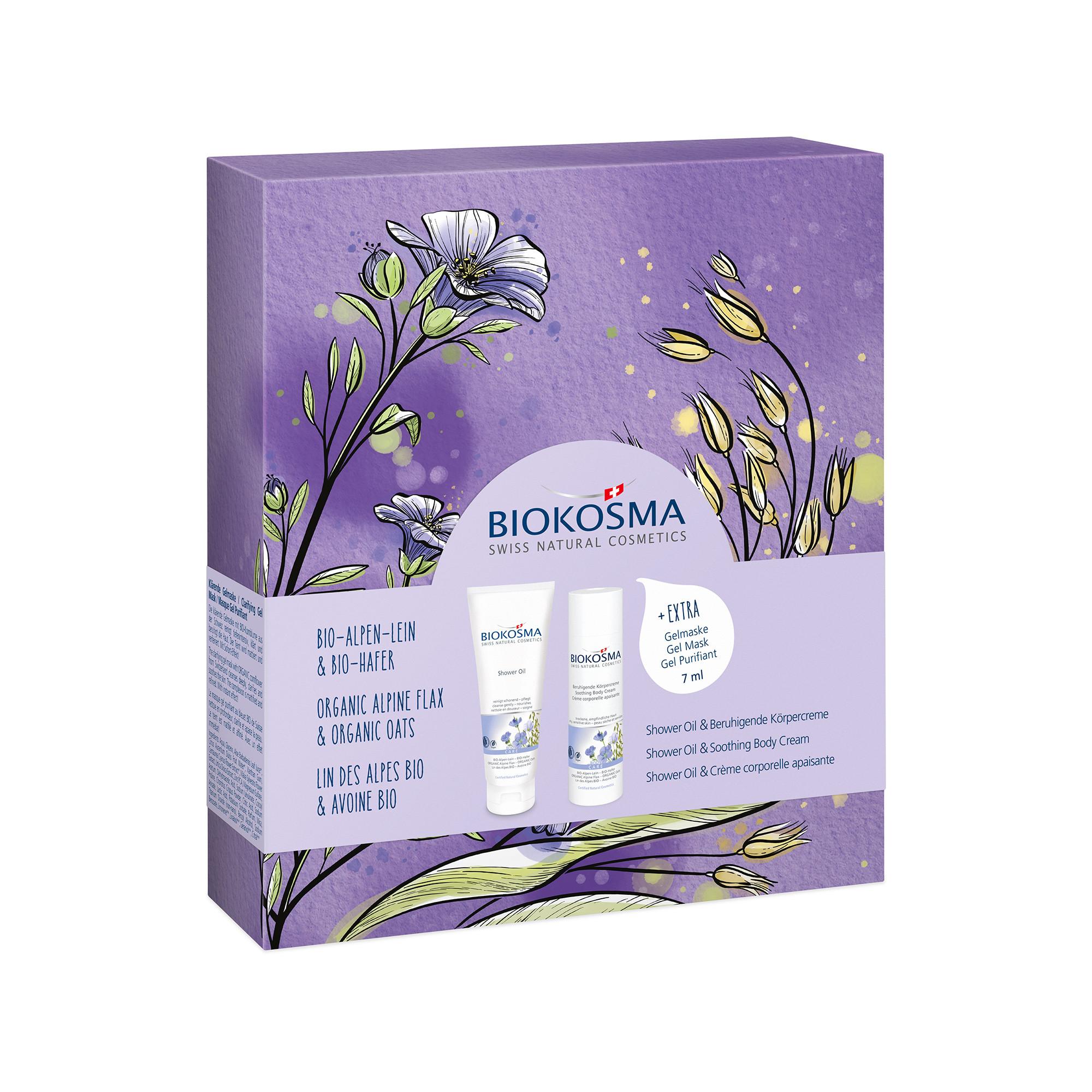 BIOKOSMA Biokosma Set Alpen-Lein-Hafer  Set da regalo 2024 Lino alpino  