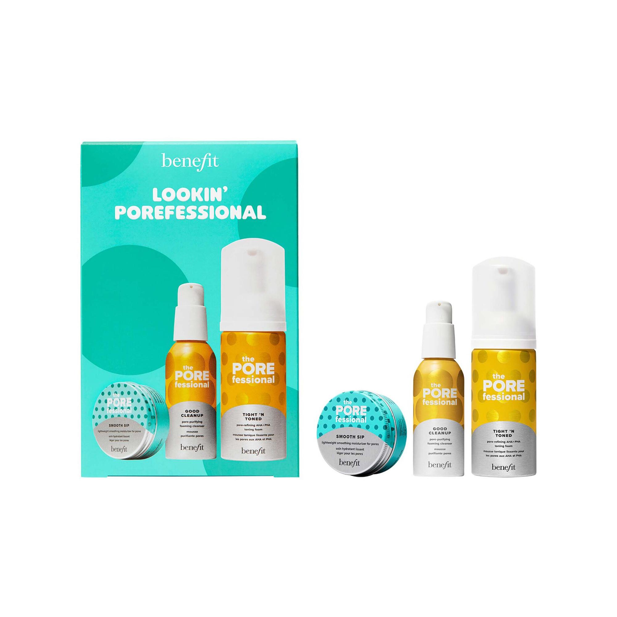 benefit  Lookin’ POREfessional pore care kit - Minis cleanser, toning foam & moisturizer 