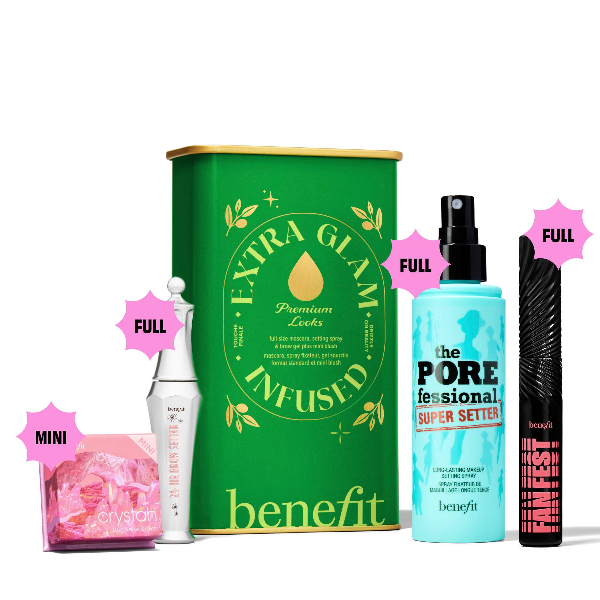 benefit  Extra Glam Infused - Le coffret de Noël maquillage complet 