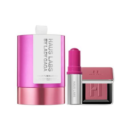 Haus Labs  COLOR FUSE INNOVATION GLASSY BALM + POWDER BLUSH DUO - Blush poudre et crème 