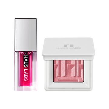 Mini Lip Oil + Highlighter Duo - Set di make-up labbra e guance