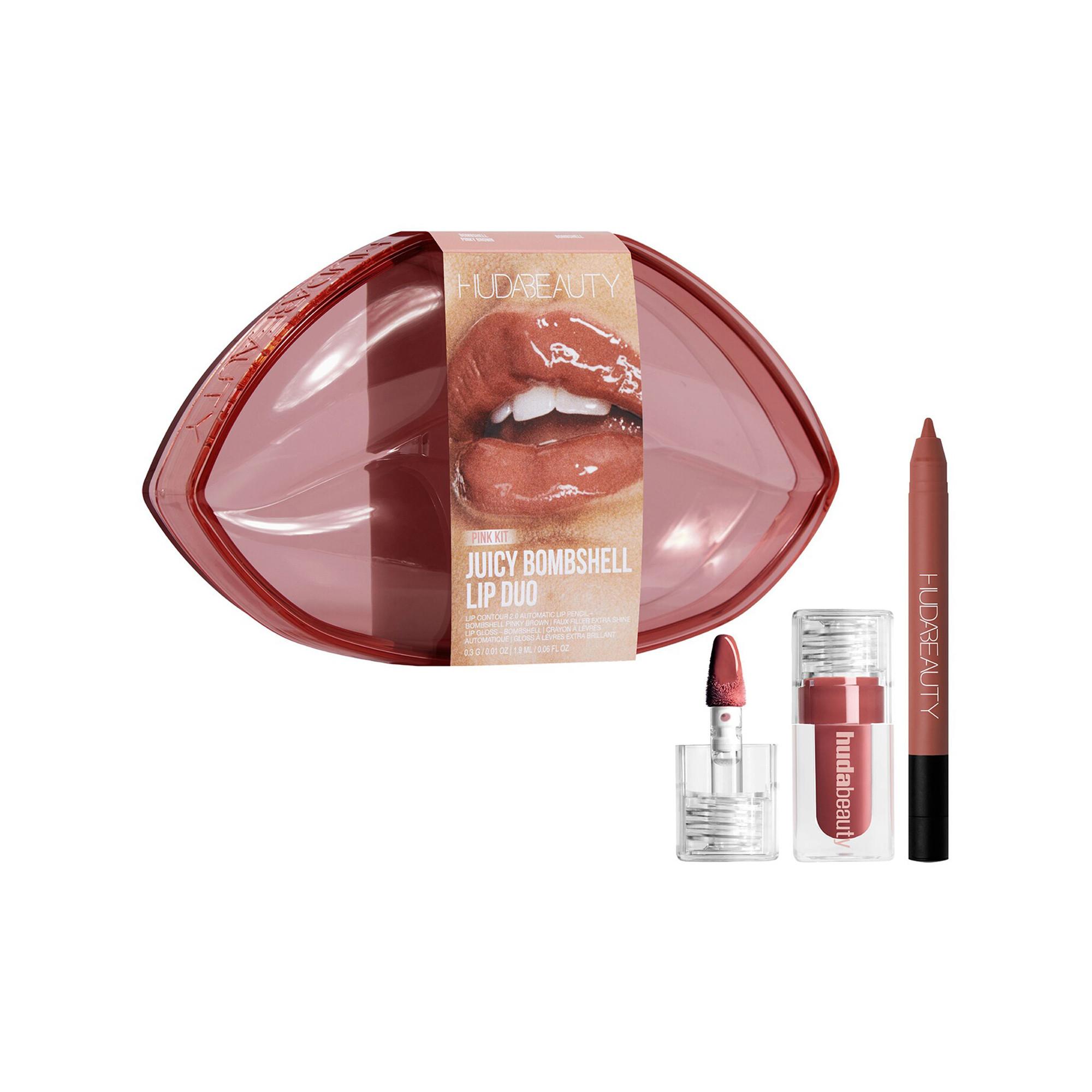 Huda Beauty  Juicy Bombshell Lip Duo Kit - Coffret maquillage lèvres 