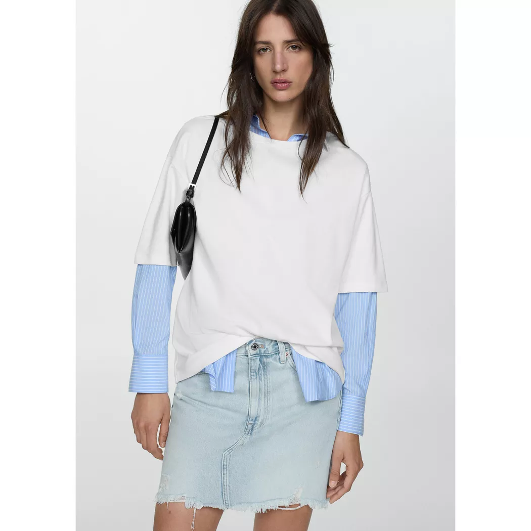 Mango - Rock, für Damen, Jeans, Größe XL