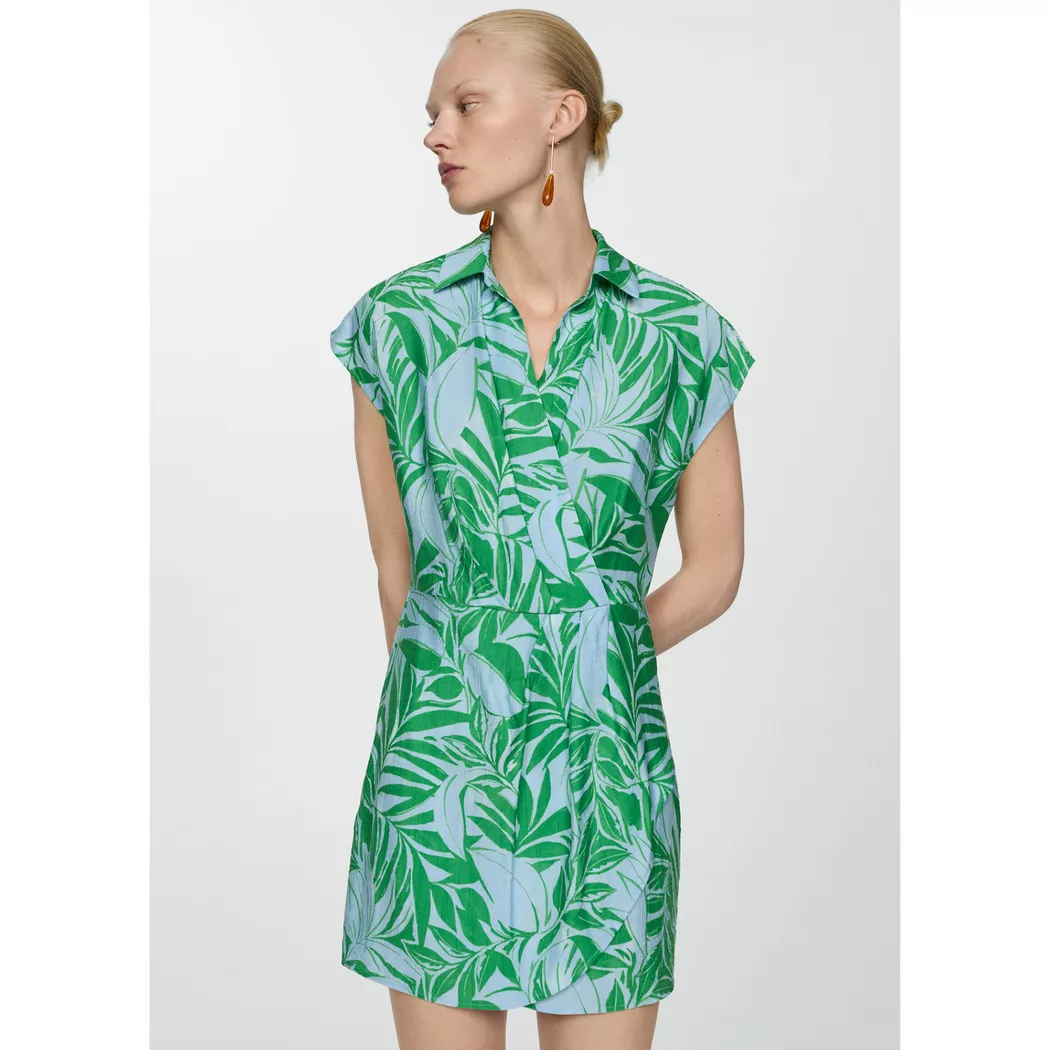 Mango - Kleid, für Damen, Mittelblau, Größe S