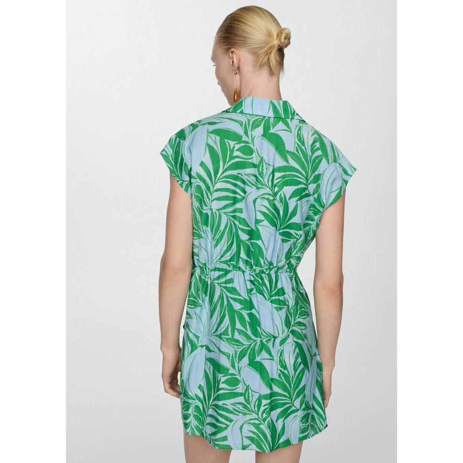 MANGO Jarry Tropical Print Minikleid  