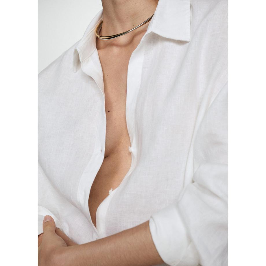 MANGO SAMARI T-shirt Oversize Maniche Lunghe  