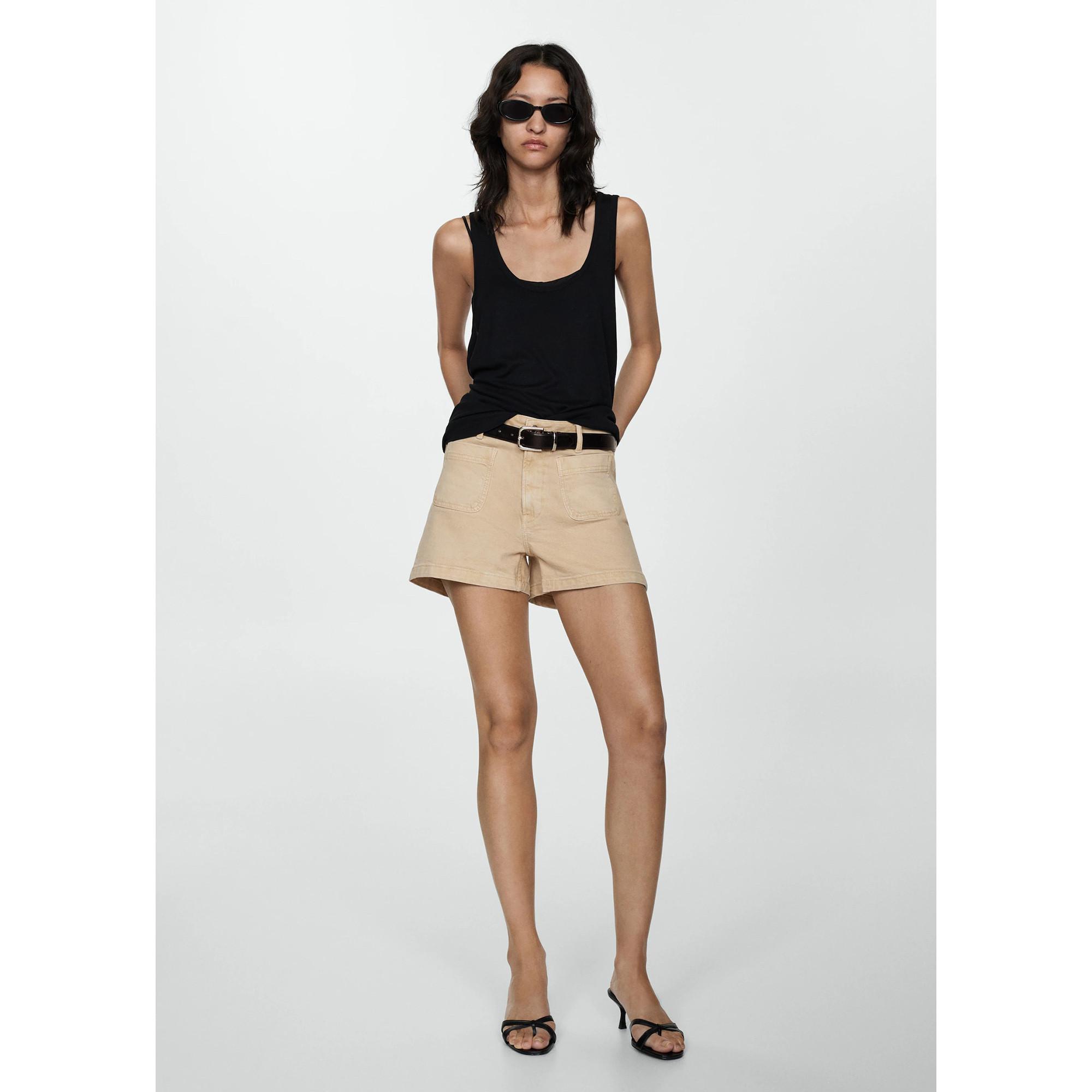 MANGO CLEA Regular Fit Denim Shorts  