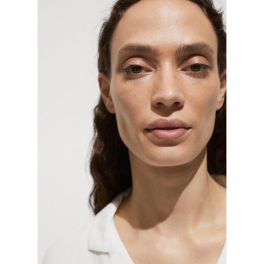 MANGO Bambie Kurzarm T-Shirt mit Kragen  