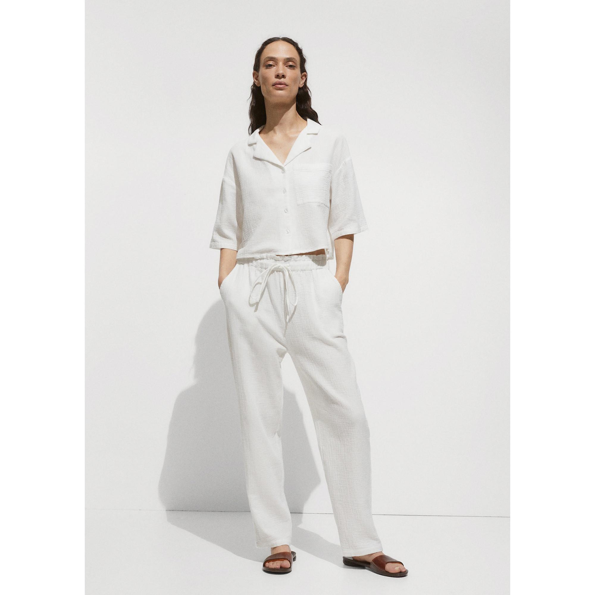 MANGO Bambie T-Shirt à Manches Courtes avec Col  